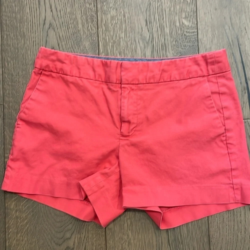 Banana Republic Hampton Fit Classic Chino Khaki Style Red Shorts Size 2